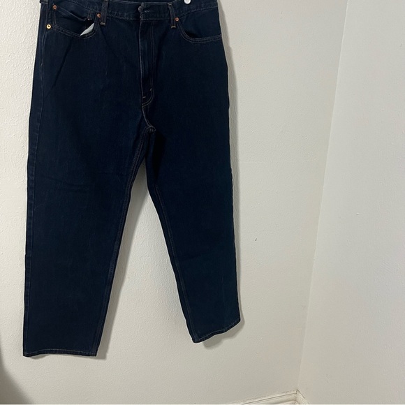 Levi's 550 Men's W40 X L32 Deep Indigo Straight Jeans EUC Everyday Casual - Picture 1 of 11